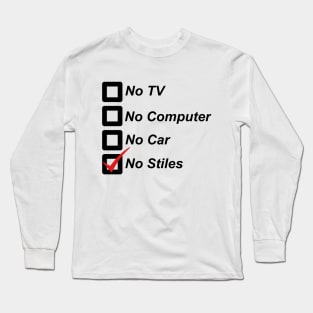 No Stiles (light colors) Long Sleeve T-Shirt